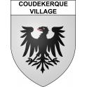 Coudekerque-Village 59 ville sticker blason écusson autocollant adhésif