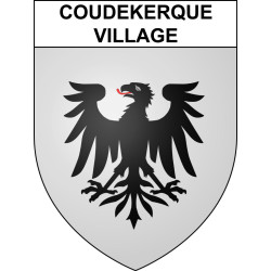 Coudekerque-Village Sticker wappen, gelsenkirchen, augsburg, klebender aufkleber