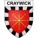 Craywick Sticker wappen, gelsenkirchen, augsburg, klebender aufkleber