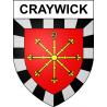 Craywick Sticker wappen, gelsenkirchen, augsburg, klebender aufkleber