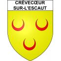 Crèvecœur-sur-l’Escaut Sticker wappen, gelsenkirchen, augsburg, klebender aufkleber
