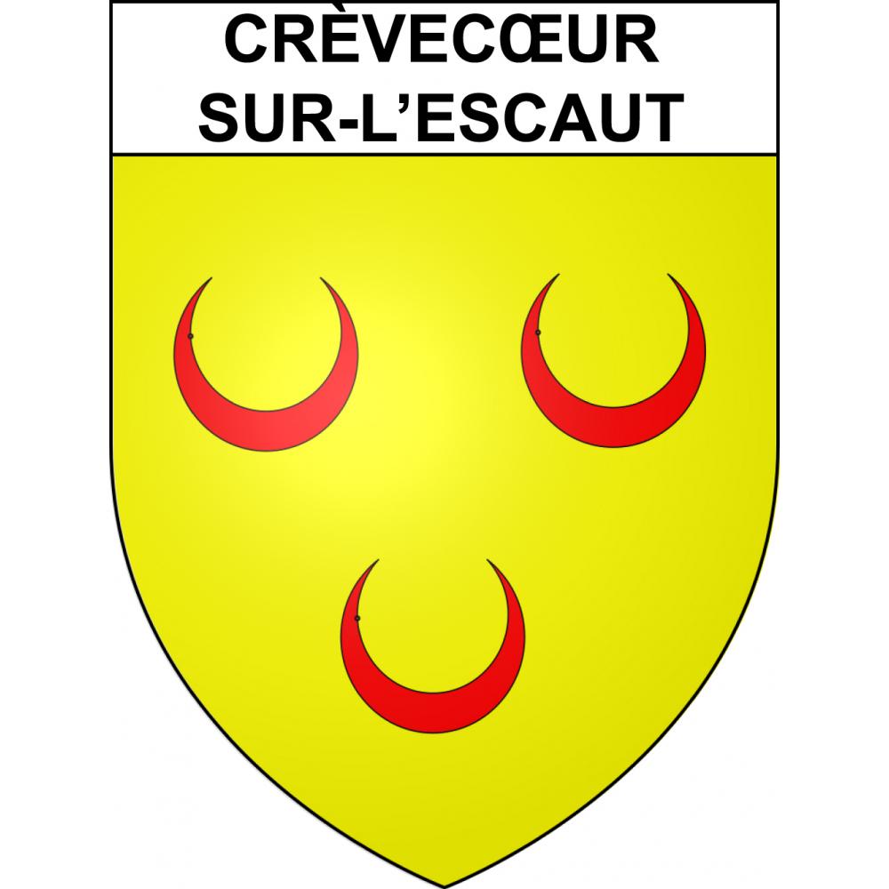 Adesivi stemma Crèvecœur-sur-l’Escaut adesivo