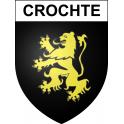 Crochte Sticker wappen, gelsenkirchen, augsburg, klebender aufkleber