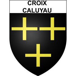 Croix-Caluyau Sticker wappen, gelsenkirchen, augsburg, klebender aufkleber