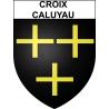 Croix-Caluyau Sticker wappen, gelsenkirchen, augsburg, klebender aufkleber