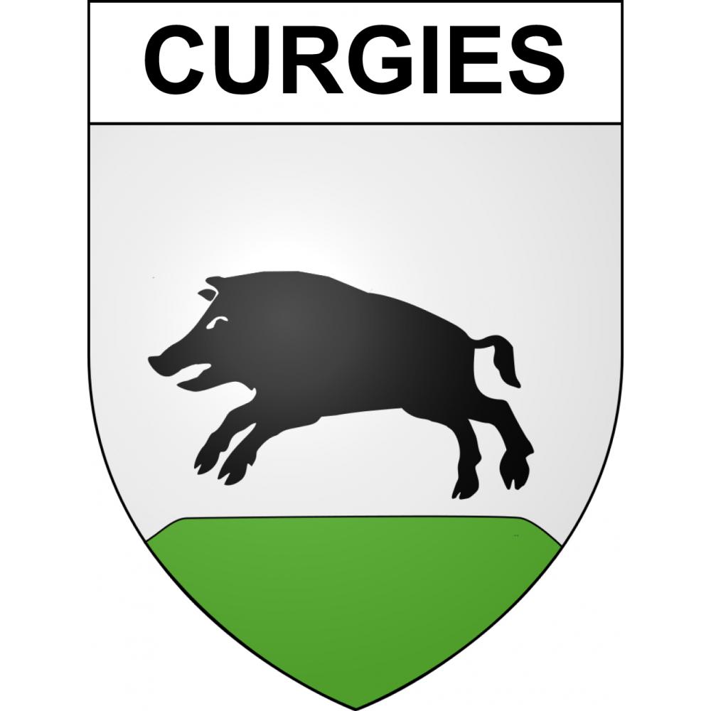 Stickers coat of arms Curgies adhesive sticker