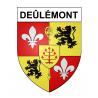 Deûlémont Sticker wappen, gelsenkirchen, augsburg, klebender aufkleber