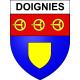 Stickers coat of arms Doignies adhesive sticker