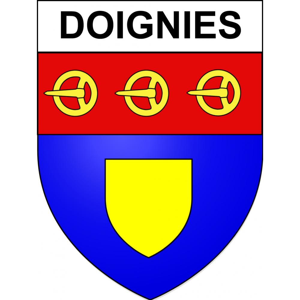 Stickers coat of arms Doignies adhesive sticker