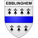 Ebblinghem Sticker wappen, gelsenkirchen, augsburg, klebender aufkleber