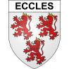Eccles 59 ville sticker blason écusson autocollant adhésif