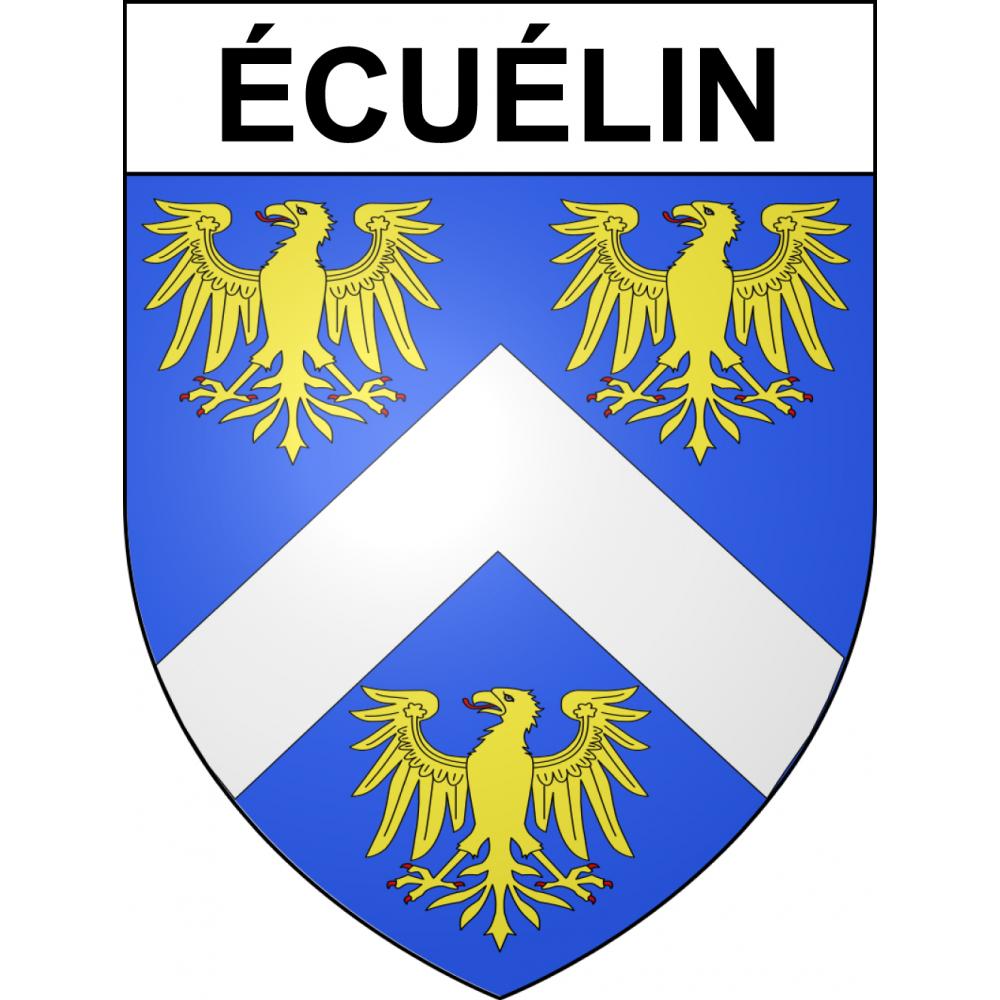 Écuélin Sticker wappen, gelsenkirchen, augsburg, klebender aufkleber