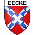 Eecke 59 ville sticker blason écusson autocollant adhésif