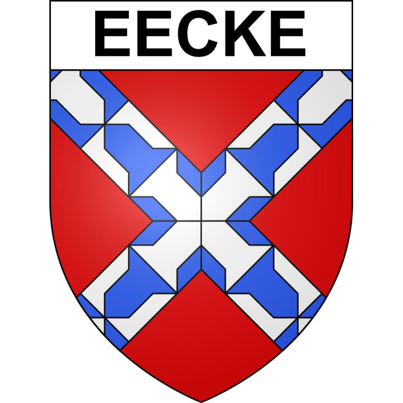 Eecke Sticker wappen, gelsenkirchen, augsburg, klebender aufkleber