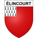 Stickers coat of arms Élincourt adhesive sticker
