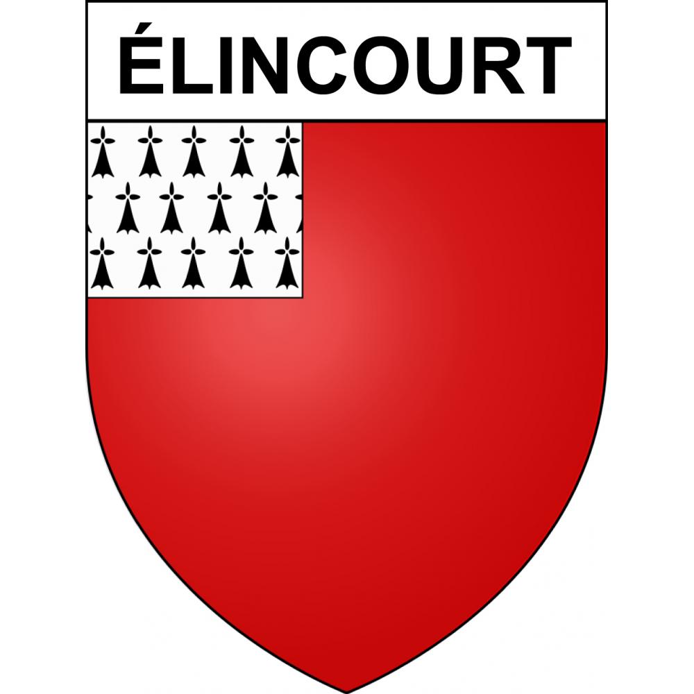 Stickers coat of arms Élincourt adhesive sticker