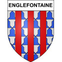 Englefontaine 59 ville sticker blason écusson autocollant adhésif