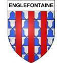 Englefontaine 59 ville sticker blason écusson autocollant adhésif
