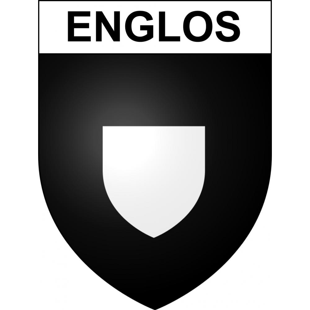 Englos 59 ville sticker blason écusson autocollant adhésif