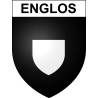 Englos 59 ville sticker blason écusson autocollant adhésif