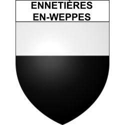 Ennetières-en-Weppes 59 ville sticker blason écusson autocollant adhésif