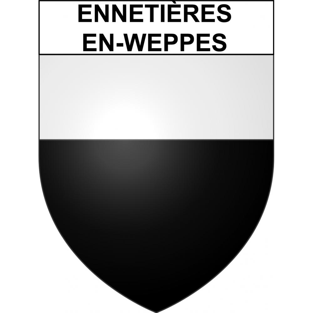 Stickers coat of arms Ennetières-en-Weppes adhesive sticker