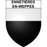 Ennetières-en-Weppes 59 ville sticker blason écusson autocollant adhésif