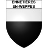Ennetières-en-Weppes Sticker wappen, gelsenkirchen, augsburg, klebender aufkleber