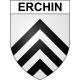 Erchin 59 ville sticker blason écusson autocollant adhésif