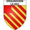 Erquinghem-le-Sec 59 ville sticker blason écusson autocollant adhésif