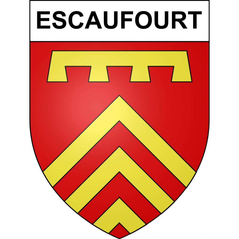 Escaufourt 59 ville sticker blason écusson autocollant adhésif