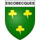 Escobecques 59 ville sticker blason écusson autocollant adhésif