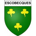 Escobecques Sticker wappen, gelsenkirchen, augsburg, klebender aufkleber