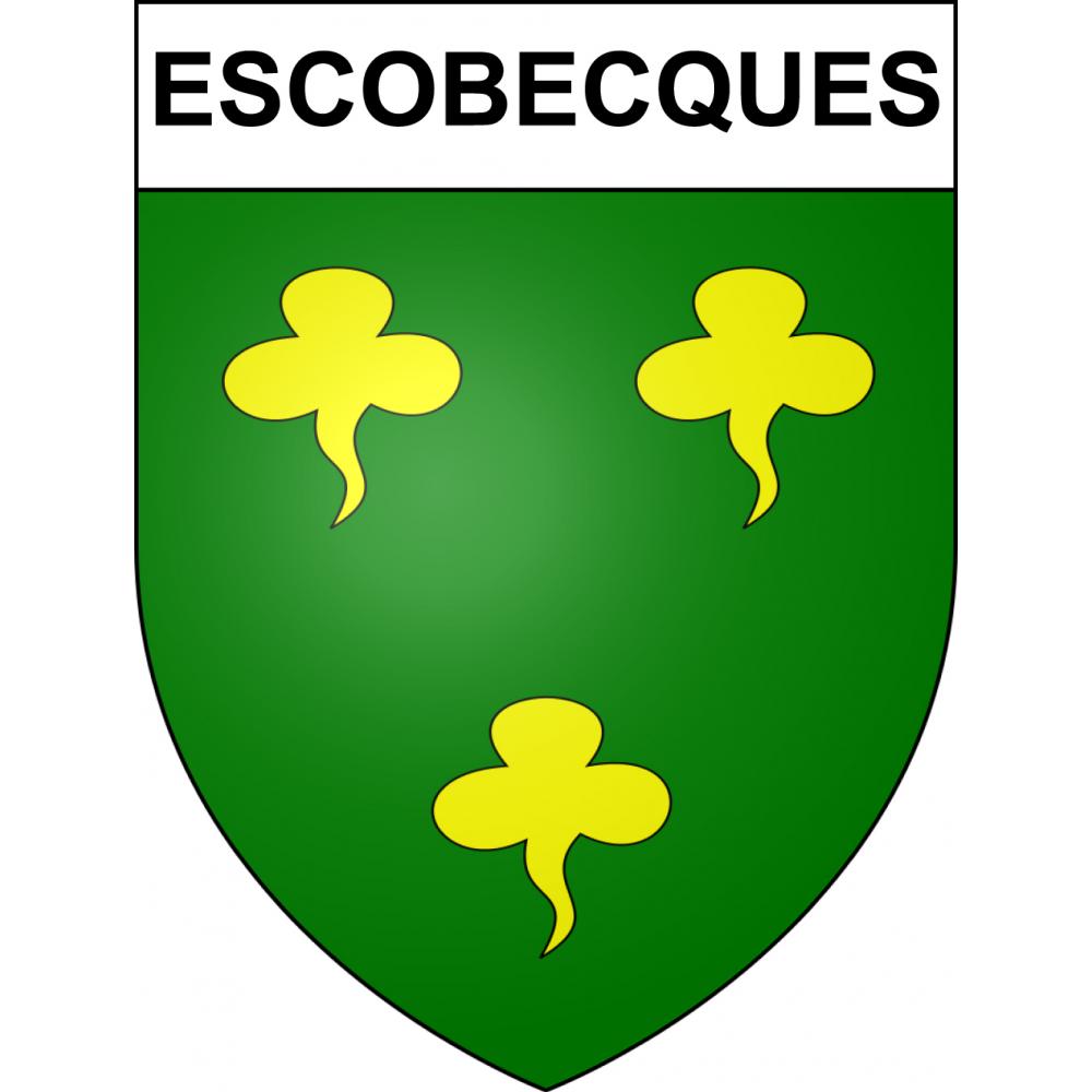 Escobecques Sticker wappen, gelsenkirchen, augsburg, klebender aufkleber