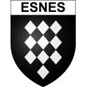 Esnes Sticker wappen, gelsenkirchen, augsburg, klebender aufkleber