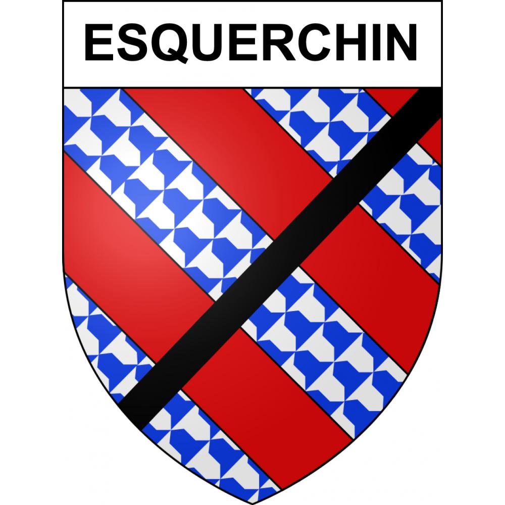 Esquerchin 59 ville sticker blason écusson autocollant adhésif