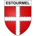 Estourmel Sticker wappen, gelsenkirchen, augsburg, klebender aufkleber