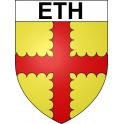 Eth Sticker wappen, gelsenkirchen, augsburg, klebender aufkleber