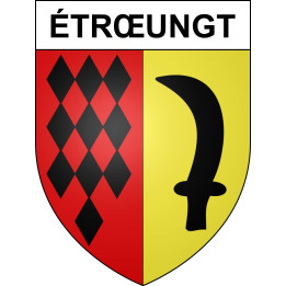 Stickers coat of arms Étrœungt adhesive sticker