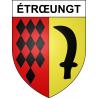 Étrœungt 59 ville sticker blason écusson autocollant adhésif