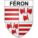 Féron Sticker wappen, gelsenkirchen, augsburg, klebender aufkleber