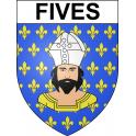 Fives Sticker wappen, gelsenkirchen, augsburg, klebender aufkleber