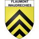 Flaumont-Waudrechies Sticker wappen, gelsenkirchen, augsburg, klebender aufkleber