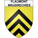 Flaumont-Waudrechies Sticker wappen, gelsenkirchen, augsburg, klebender aufkleber