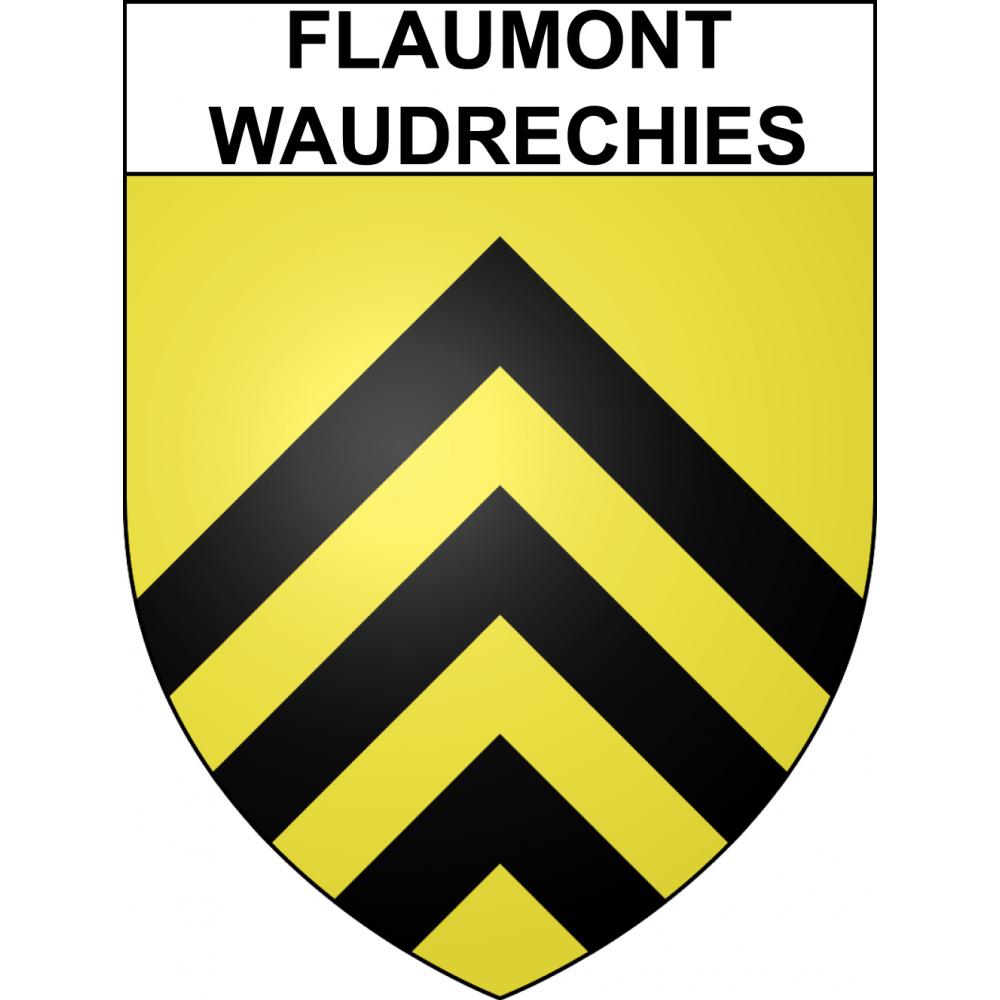 Flaumont-Waudrechies Sticker wappen, gelsenkirchen, augsburg, klebender aufkleber