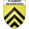 Flaumont-Waudrechies Sticker wappen, gelsenkirchen, augsburg, klebender aufkleber