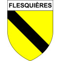Flesquières 59 ville sticker blason écusson autocollant adhésif