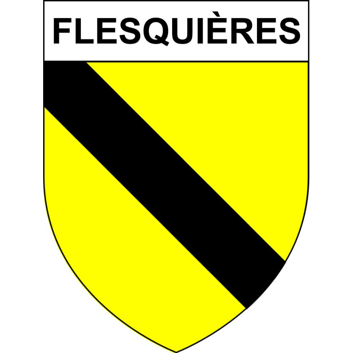 Flesquières Sticker wappen, gelsenkirchen, augsburg, klebender aufkleber