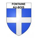 Fontaine-au-Bois 59 ville sticker blason écusson autocollant adhésif