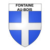 Fontaine-au-Bois 59 ville sticker blason écusson autocollant adhésif